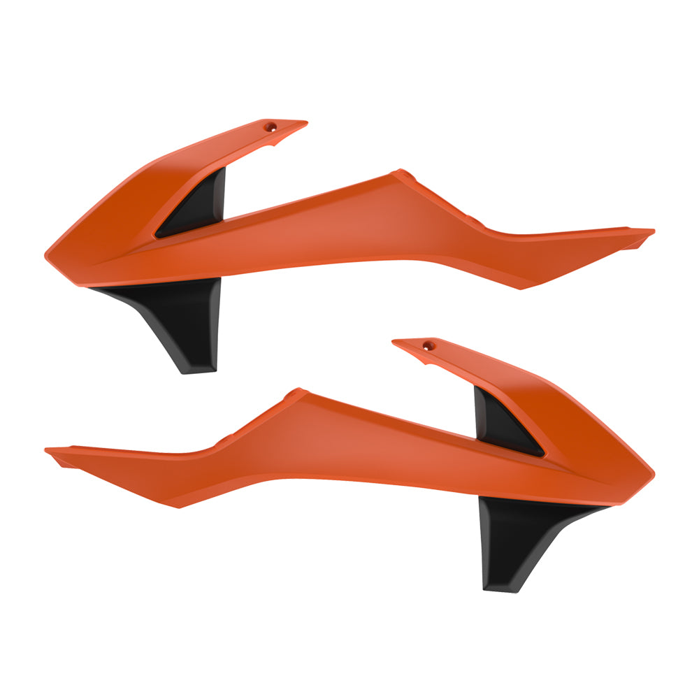 Polisport Rad Radiator Scoops Tank Panels For KTM EXC 125 Orange Black 2017-2018